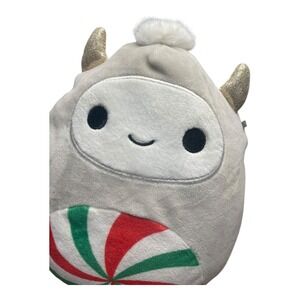 Squishmallows‎ Original Bigfoot Benny Plush Peppermint Candy Holiday Edition